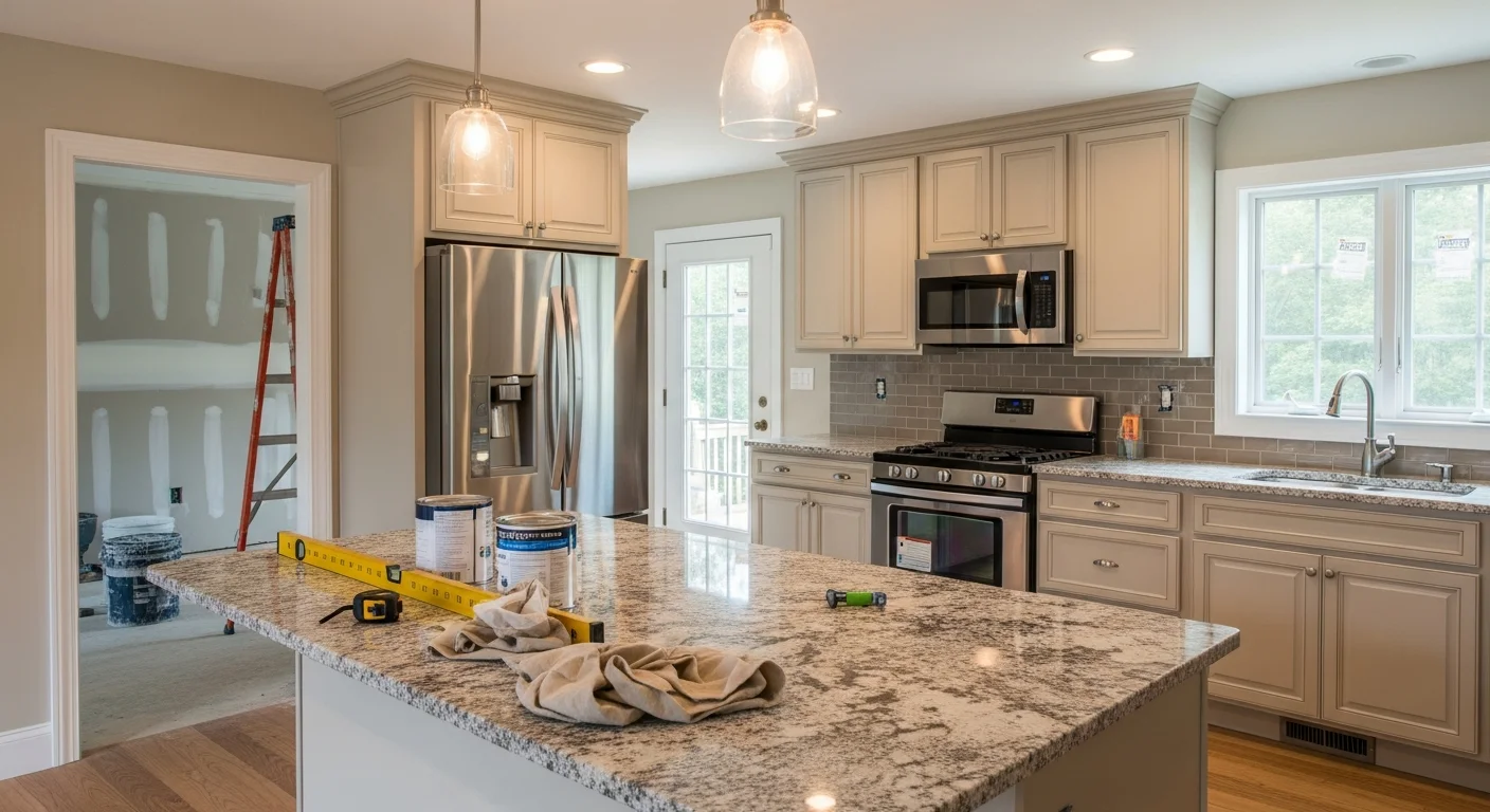 General contractor working on home remodeling project in Long Island