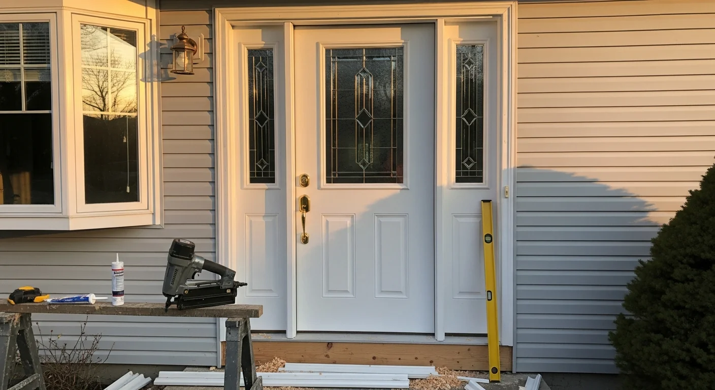 New window and door installation on residential home