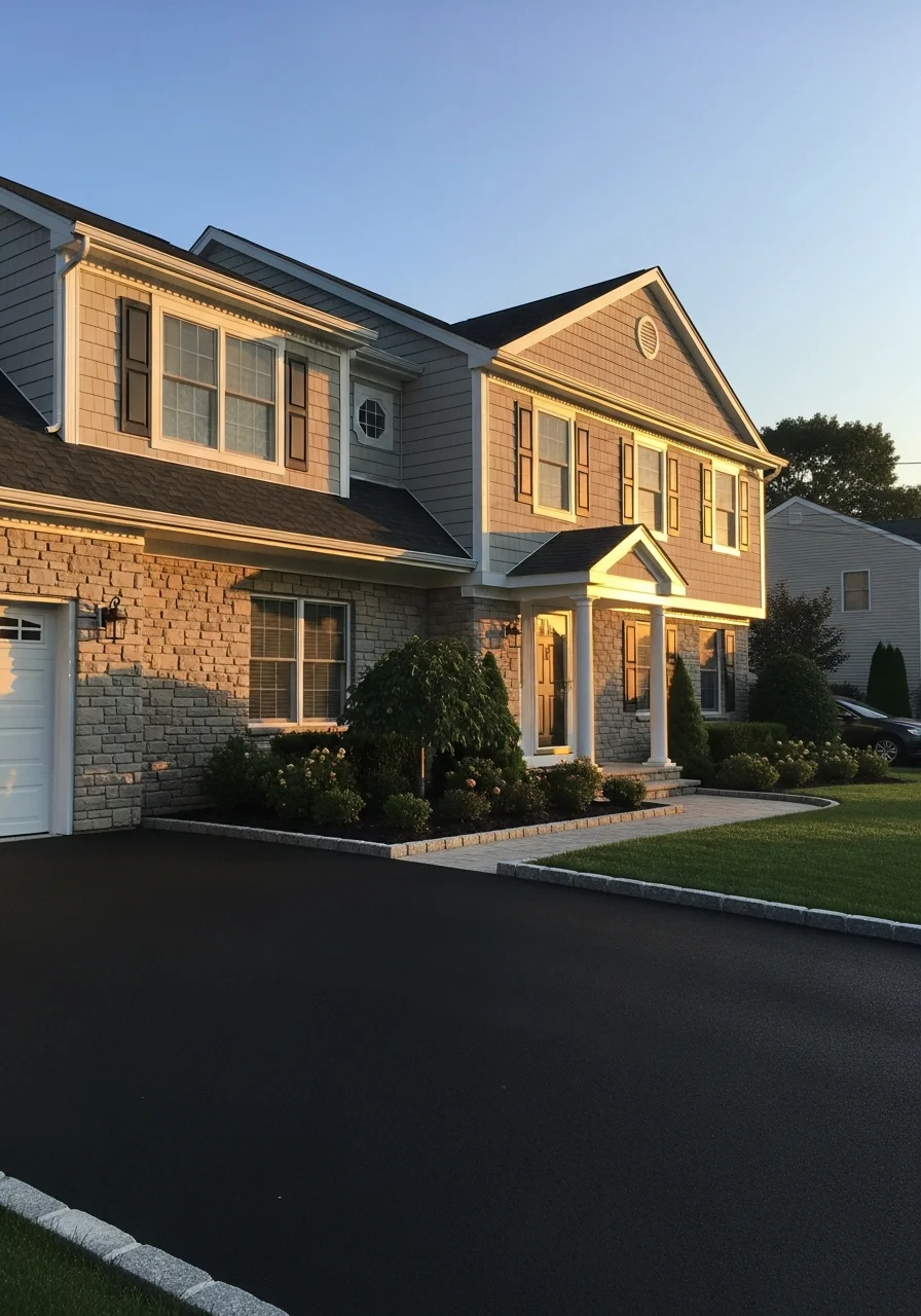 West Islip home exterior showing typical property features and landscaping of the neighborhood.